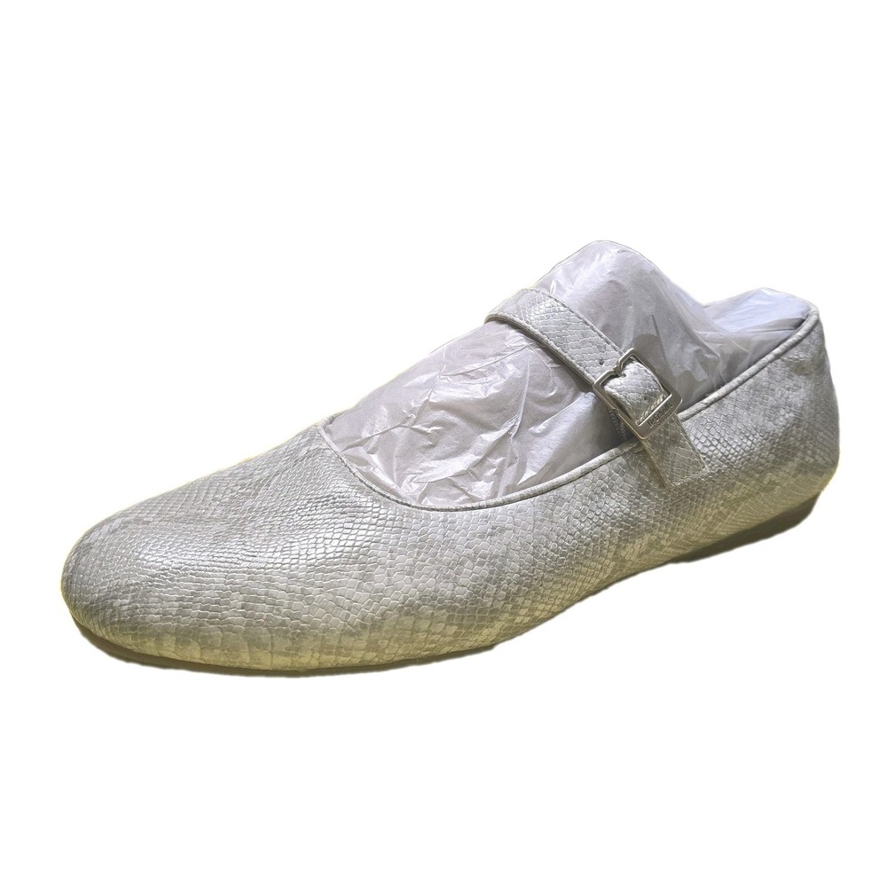 Dr. Scholl's Shoes Women's Wexley Jane Light Grey Snake 10